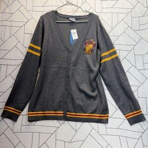 Harry Potter Gryffindor Cardigan 2X  Hot‎ Topic Hogwarts School Uniform Sweater